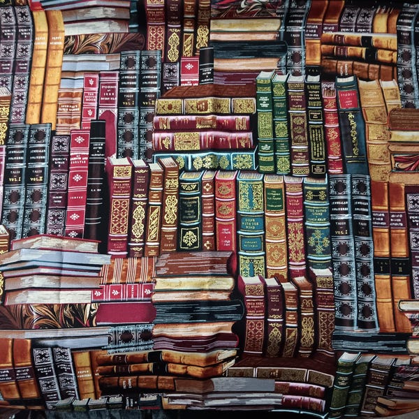 Timeless Treasures Library Books CM8214 Fabric by the Yard//piece - Etsy