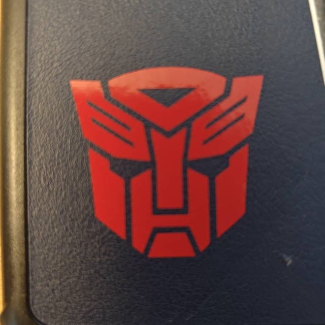 Adesivo Vinile Nero Logo Transformers Autobot Decepticon - Vento Cimitero