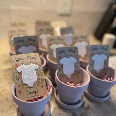 Baby Shower Favors Baby in Bloom for Guests in Bulk Wildflower Seed ...