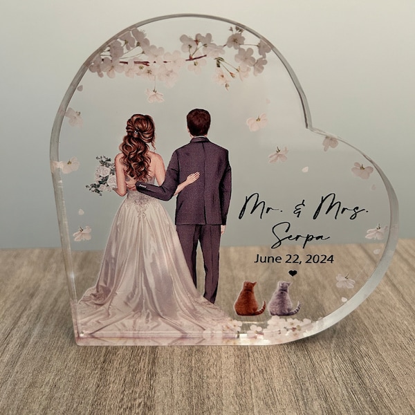 Custom Personalized To My Daughter Heart Acrylic Plaque - Gift Idea From Mom To Daughter - I'll Be Always Be With You main image 0