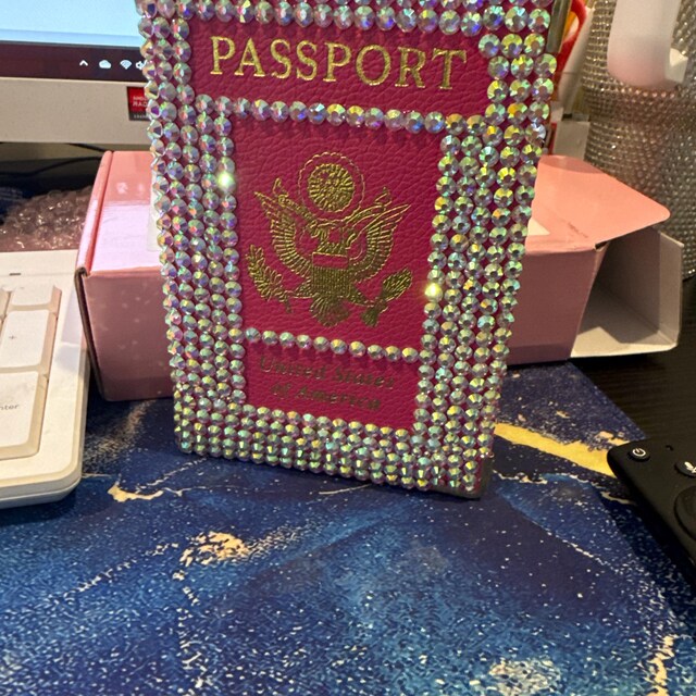 Swarovski Crystal Passport Cover - Etsy
