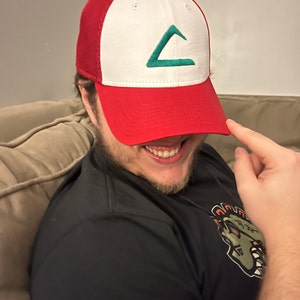 Ash Inspired Hat - Custom Flat Satin Embroidered, Poke