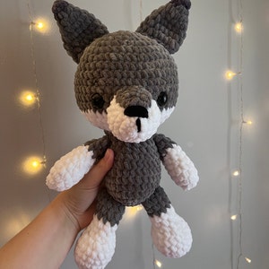 PATTERN: Wilson the Wolf Pup Crochet Wolf Pattern Amigurumi Wolf ...