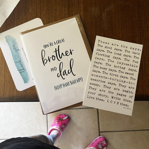 Brother Father's Day Card Funny, Fun, Happy Fathers Day Humor, Card ...