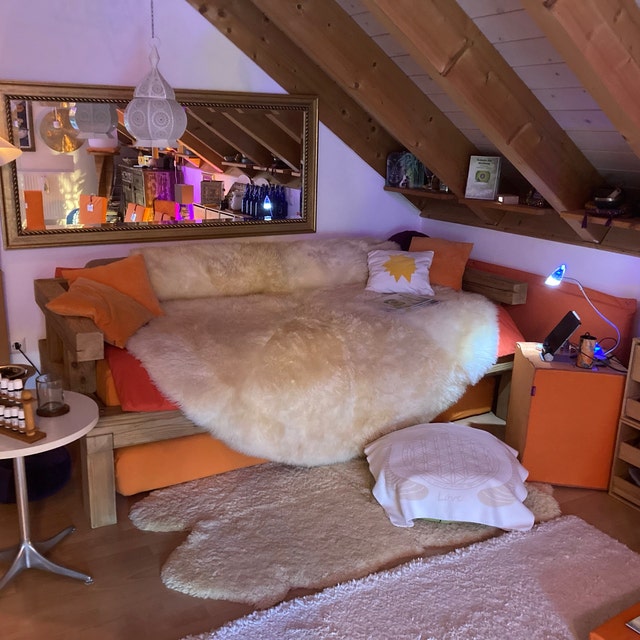 Lit Double à Baldaquin En Acajou Massif 180x200cm, Style Antique