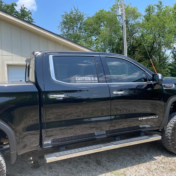 DOBERMAN K9 K-9 DOG POLICE CAUTION STAY BACK ALUMINUM METAL - Foto 2