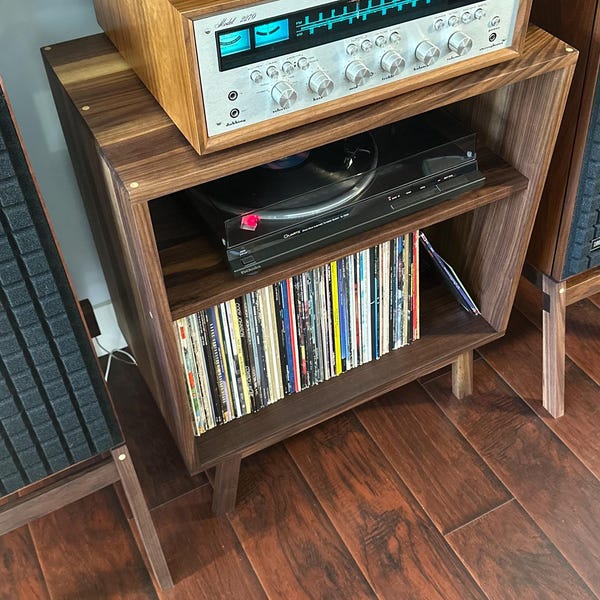 Customizable Record Storage Console / Record Player Stand / Solid ...