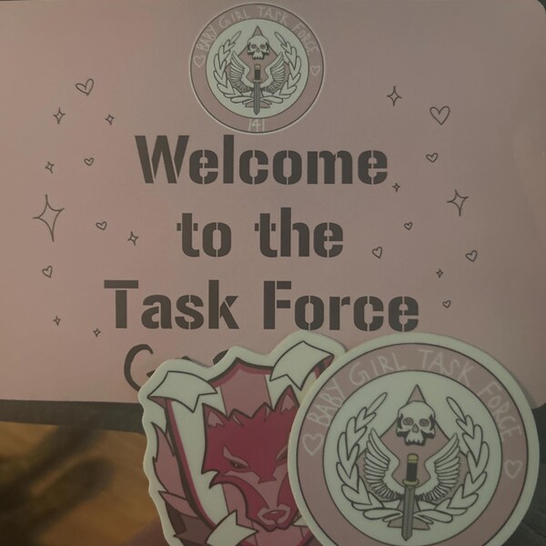 Baby Girl Task Force Sticker - Etsy