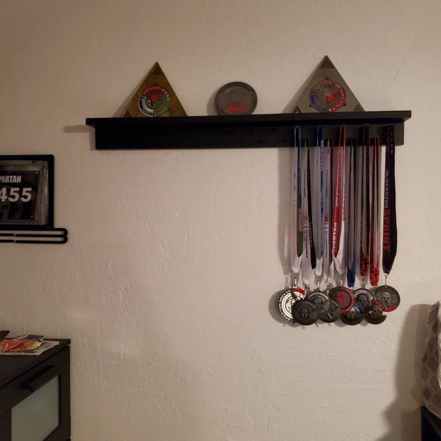 Beast Mode Medal Display Rack - Steel Medal Hanger Holds Up To 48 Race ...