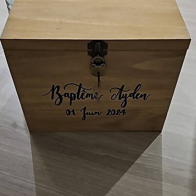 Urne personnalisée pour enveloppes et carte Anniversaire - Baptême - Communion - Mariage - Retraite - France Urne personnalisée pour enveloppes et carte Anniversaire - Baptême - Communion - Mariage - Retraite - France