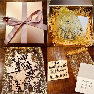 Prom Proposal Puzzle Reveal Sign Announcement Prom Invitation Will You ...