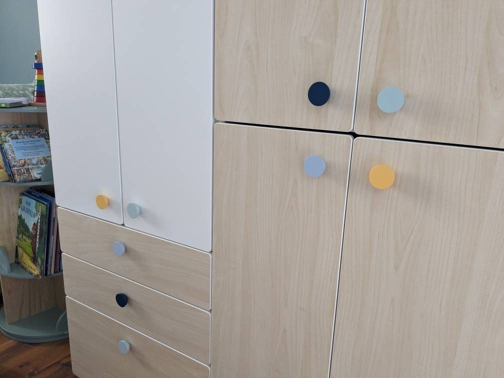 Kids room round drawer knobs I Colorful furniture accessories for nursery, kids room I More colors