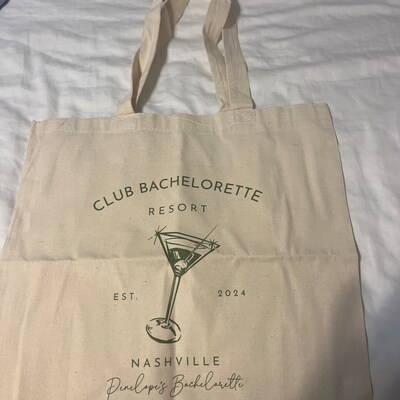 Club Bachelorette Martini Tote Pool Bachelorette Hangover Kit Bag ...