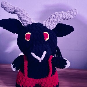 Crochet Krampus Plushie | Krampus Stuffy, Cryptid | Toddler, Kids ...