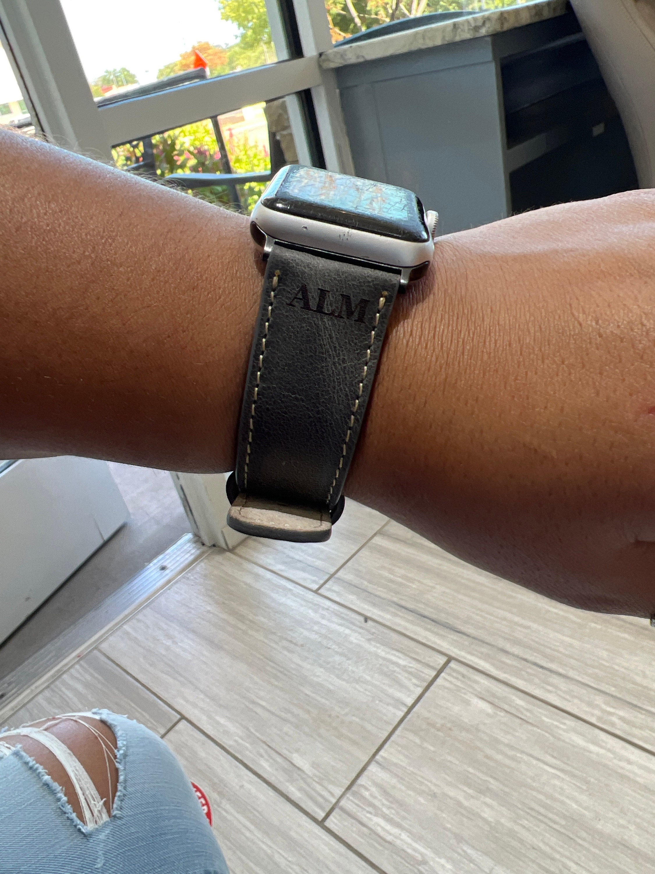 Custom Leather Watch Band, Apple Watch Band 38, 40, 41, 42, 44, 45, 49 mm. Handmade Samsung Galaxy, Pixel, Fossil, Fitbit iWatch Strap