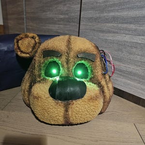 Bear mascot head foam pattern