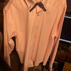 Boy's Collarless Shirt, Raspberry Pink Italian Linen main image 1