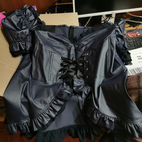 Overwatch Black Cat D.VA  Cat Cosplay Dress SD00149