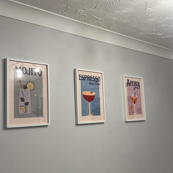 Bauhaus 1919 Wall Art Set of 3 Prints/ Modern Home Decor/ Bright Colour ...