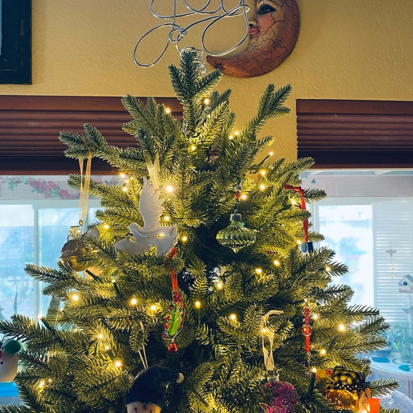 Joy Christmas Tree Topper - Etsy