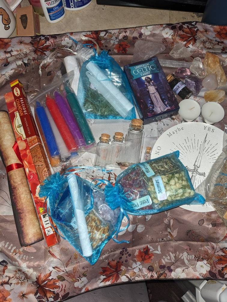 Beginner Witch Kit - A Perfect Start to Your Magical Journey! - PLEASE read description for list of items included (box not included)
