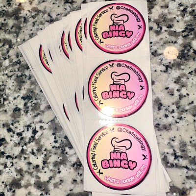 Custom Printed Logo Label Stickers on Roll for Your Product Packaging ...