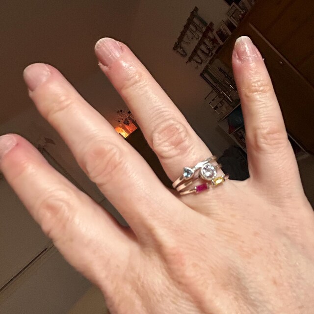 Duo Baguette Birthstone Ring by Caitlyn Minimalist • Best