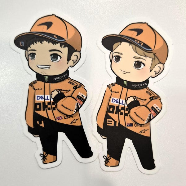 Chibi Racing Driver F1 Inspired Kawaii Chibi Formula 1 Driver Vinyl Stickers (2024 Grid) - Etsy
