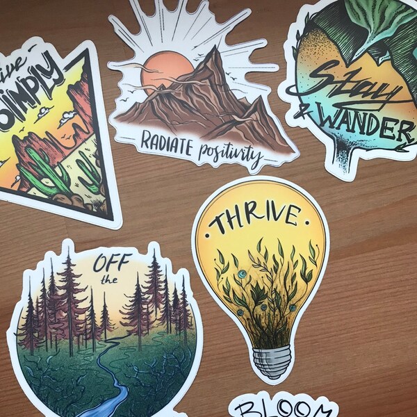 Explore Sticker Pack Vinyl Sticker Scrapbook Car Decal Bumper Sticker ...