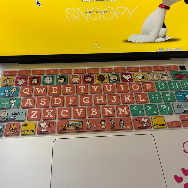 Snoopy Denkblase Laptop Aufkleber - TenStickers