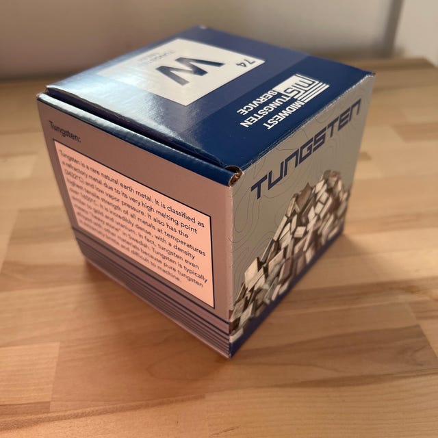 Wolfram-Würfel 20x20x20 Mm – 99,95 % Rein, Metallblock Für Sammlung, DIY & Experimente