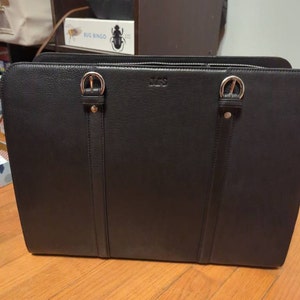 2-tone Leather Laptop Bag MacBook Pro/air 13 /15/16/17 Inch Work Bag ...