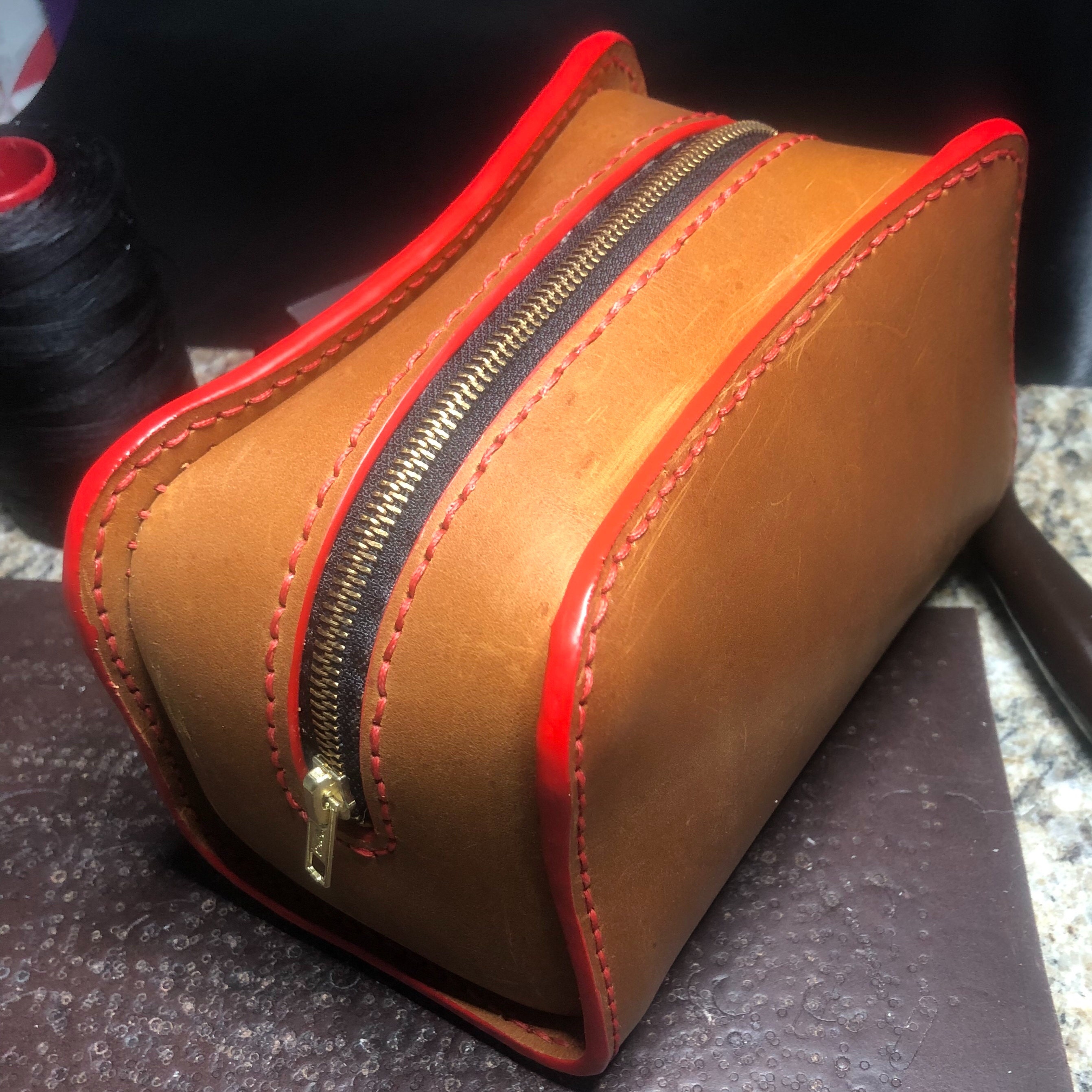 Dopp Kit Pattern - Toiletry Bag Pattern - Leather DIY ...