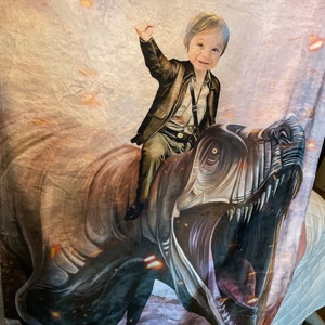 Personalized Kid Riding an Orca Whale Animal Art Custom - Etsy