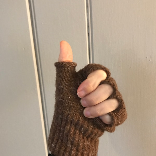 Alpaca Fingerless Texting Gloves: USA Made Sport Gloves, One Pair - Etsy