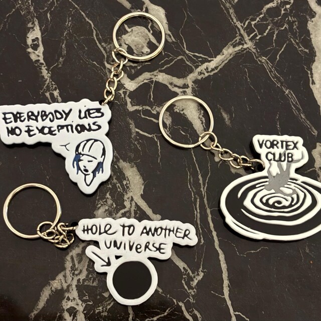 Life is Strange Keyrings: Graffiti Logo Charms, Gaming Gift - Etsy