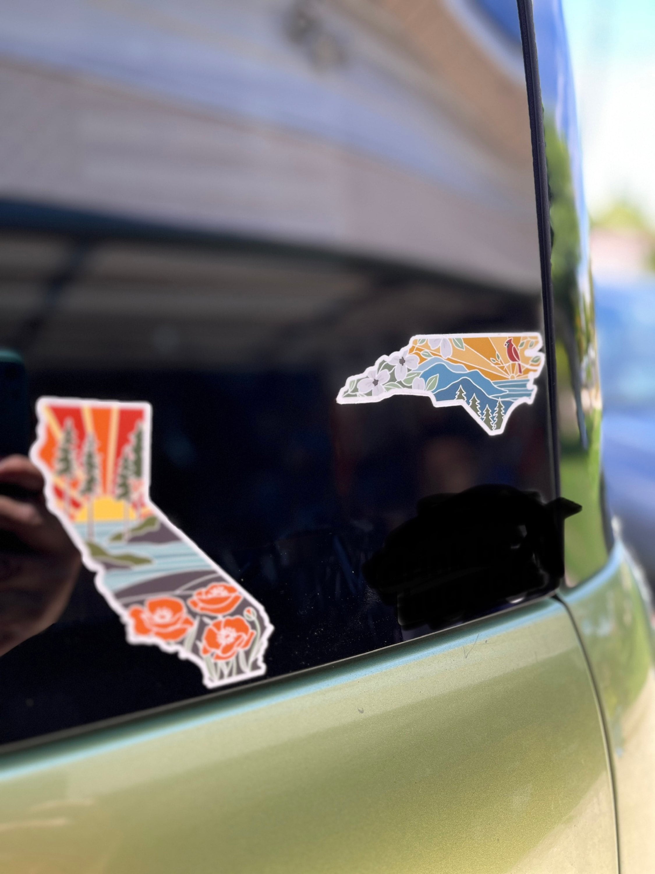 California Poppy Durable Sticker | High Quality Bumper Sticker | United States Vinyl Decal | Weatherproof Sticker | 3&quot;