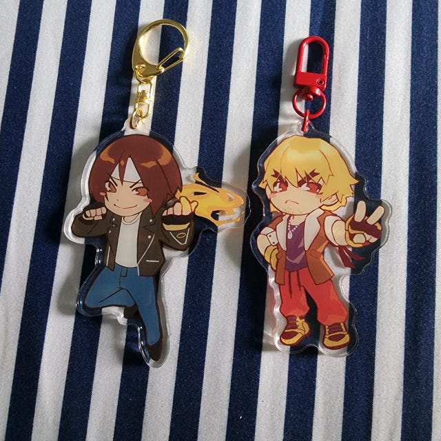 KOF XV アクリルキーホルダー 6個セット KOFXV Keychains - Etsy