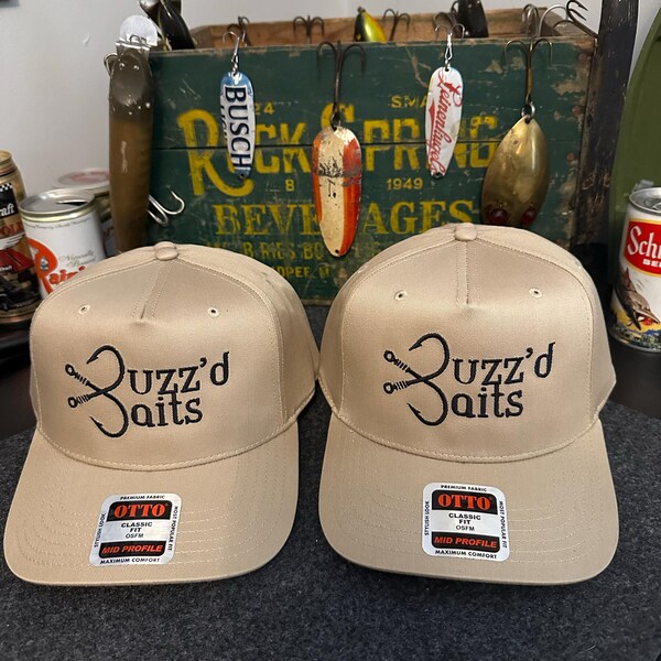Custom 5 Panel Structured Hat, Personalized Embroidered Logo Text Front ...