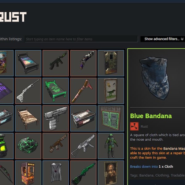 Rust Thunder Bundle Rust Twitch Drops & Kick Drops All Rounds | Rust Game Items Skin Bundle ...