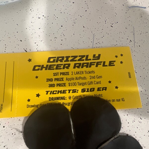 2 Part Raffle Paper CUSTOM 2-part Standard Raffle Tickets; Numbered Both Sides - Black Ink ...