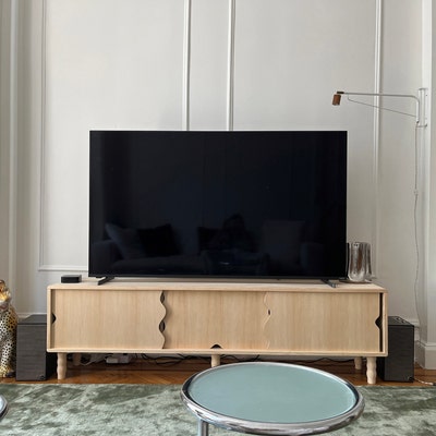 Solid Wood Multimedia Console, TV Stand for the Living Room Malaret ...