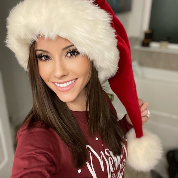 Santa Chemise, Belt, and Hat - Large - Lipstick  Red main image 1