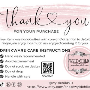 Printable Washing Instructions Card for Tshirts Template - Etsy