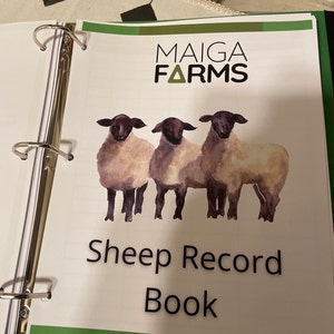 Printable Cattle Records Page | Instant Download | 8.5x11 PDF ...