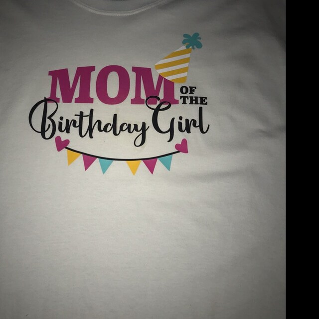 Mom of the Birthday Girl SVG: Iron on Transfer Design (digital