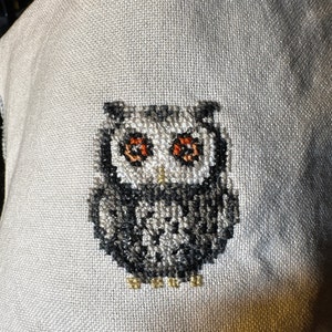 フクロウのクロスステッチパターンバンドル（セットB） - 4つの