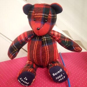 etsy memory bear pattern