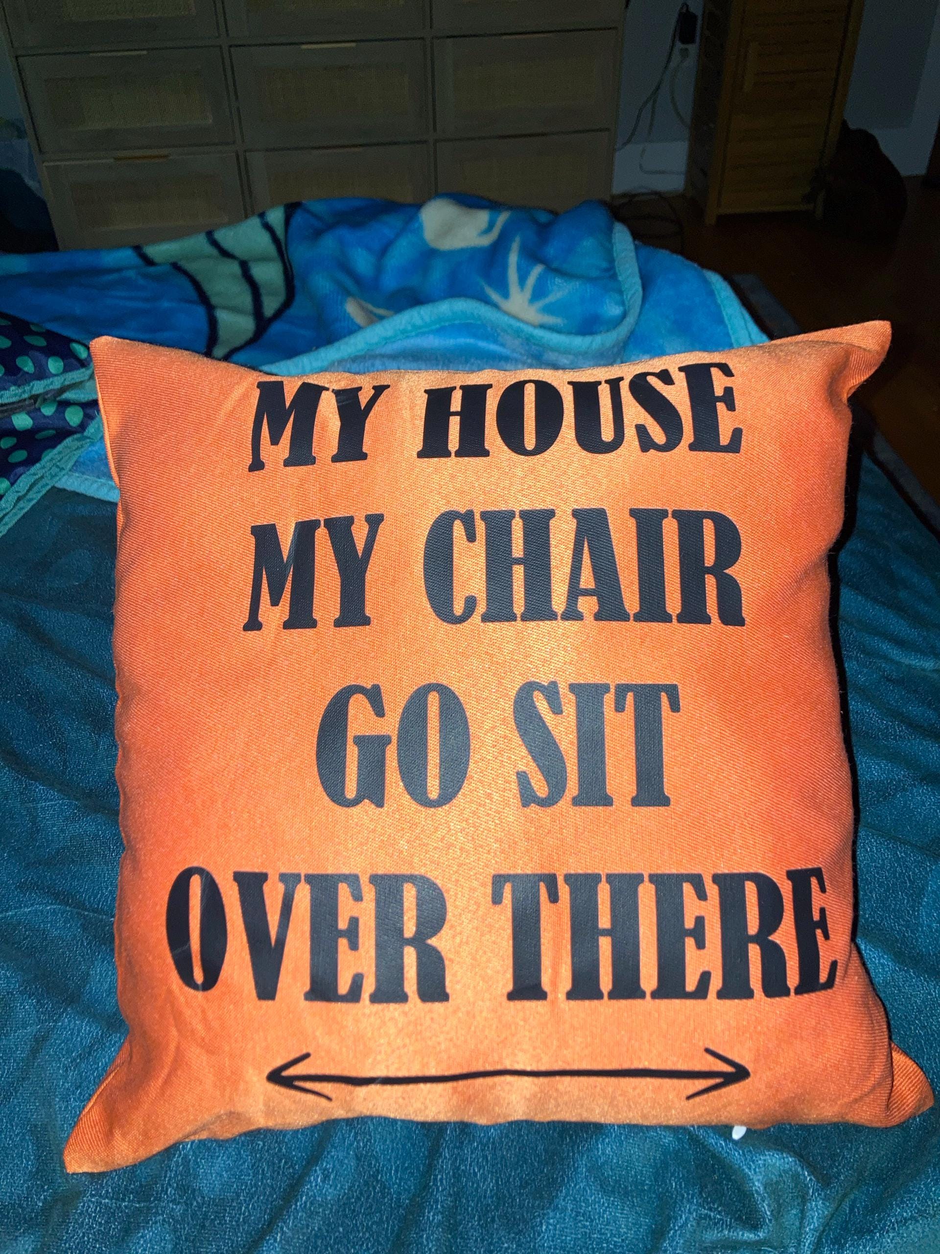 Dads Chair Pillow, Custom Throw Pillow, Funny Dad Pillow, Funny Husband Pillow, Funny Dad Gift, Dad Pillow Case, Personalize Dad Pillow