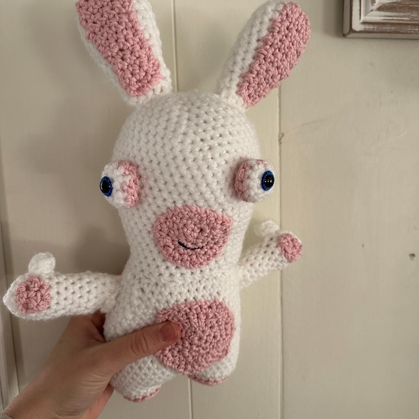 Raving Rabbid Pattern Raving Rabbid Crochet Pattern - Etsy